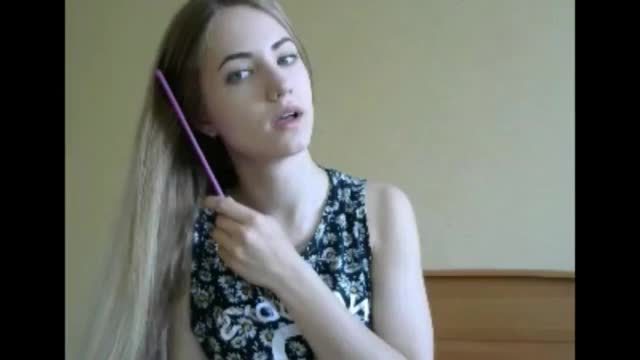 Long blonde hair teen drilled real good