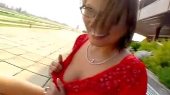 Cute redhaired girl with a bush
