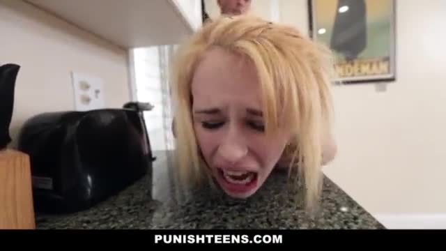 Punishteens blonde teen is a good lil slut