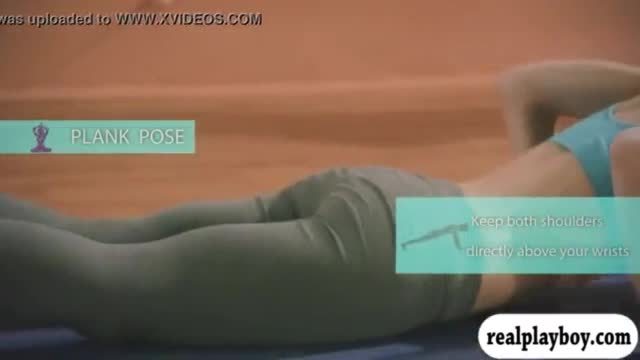 Yoga session with big boobs khloe terae