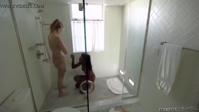 Soapy girl on girl fun