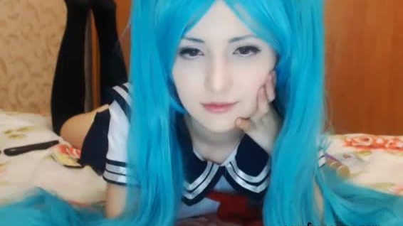 Hatsune miku cosplay group fuck