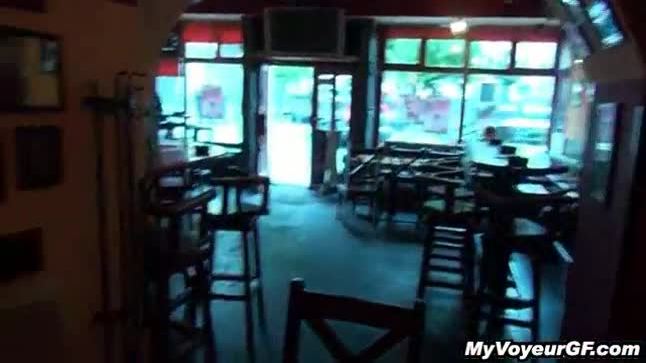 Blowing the bartender