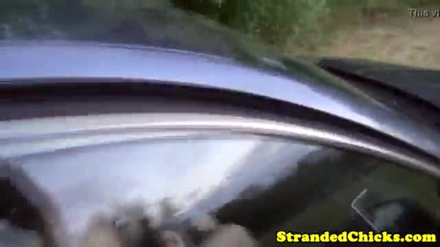 Real stranded euroteen fucked by driver