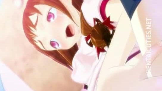 Anime cutie gets sexy tits fucked