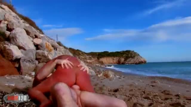 Curvy blonde in bikini masturbating at home