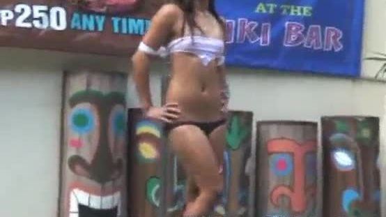 Outdoor pool party girls wanting to suck big cocks