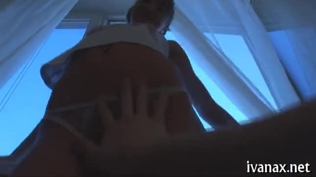 Slutty lover touches her clit with his tongue